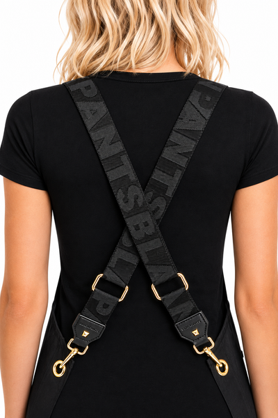 Straps Only - Black with Gold Hardware