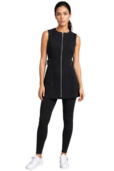 MAYFAIR TUNIC styled with The Intelligent Legging for a sleek and professional salon uniform