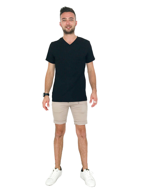 MENS V NECK SHORT SLEEVE T-SHIRT