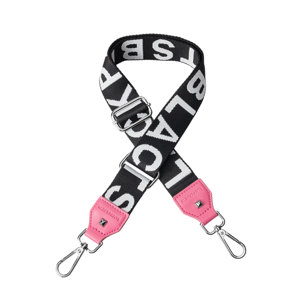 Apron & Straps - Black & White with Pink Tabs