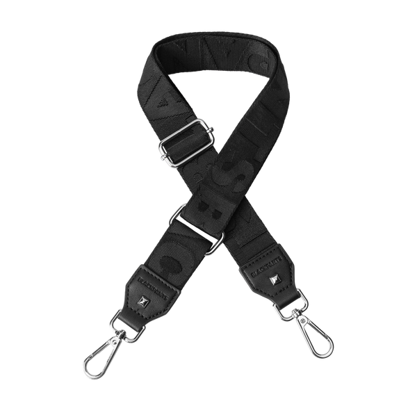 Apron & Straps - Black with Silver Hardware