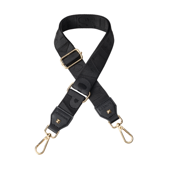 Straps Only - Black with Gold Hardware