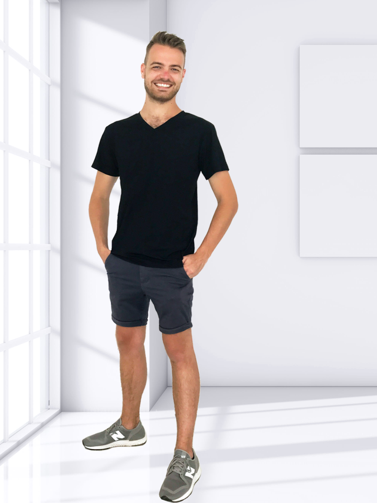MENS V NECK SHORT SLEEVE T-SHIRT