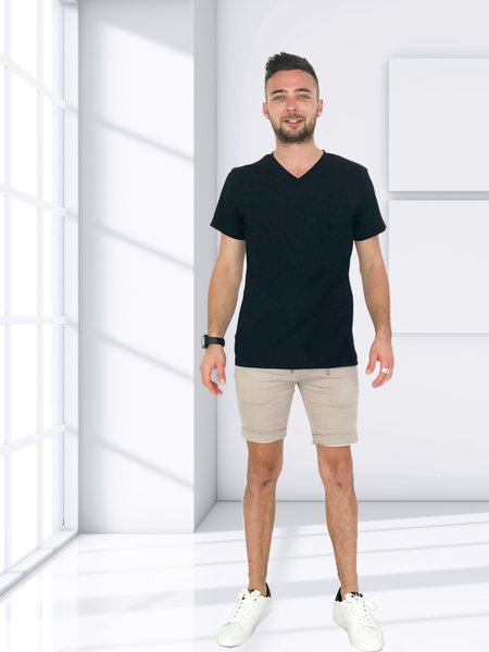 Men's v neck 2025 short sleeve t shirts