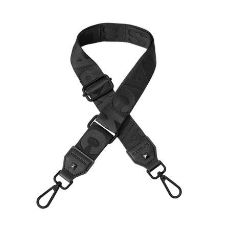 Apron & Straps - Black & White with Black Hardware