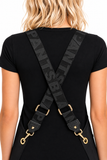 Straps Only - Black with Gold Hardware