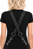 Straps Only - Black with Silver Hardware