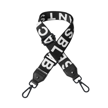 Apron & Straps - Black & White with Black Hardware