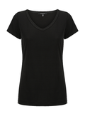 DEEP V NECK SHORT SLEEVE T-SHIRT