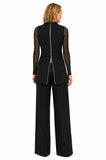 Back view of the BLACKPANTS Boston Vest showing the YKK back zip that can be worn open for extra hip room and movement