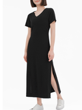 MAXI V-NECK DRESS