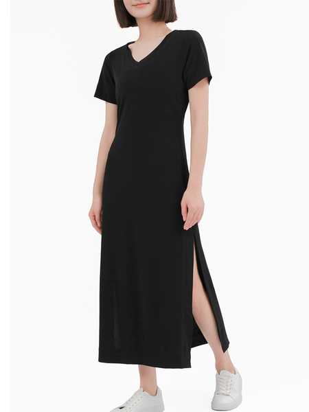MAXI V-NECK DRESS