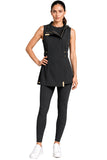 MILAN TUNIC GOLD styled with The Intelligent Legging for a sleek salon uniform