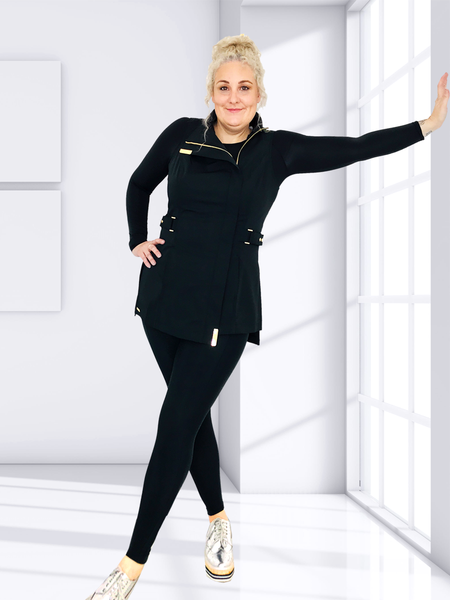 Milan Gold Tunic (AU12/US08, Undershirt - Solid Sleeve (Medium) & The Intelligent Legging (Medium) 